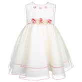 Vestido de Fiesta para Bebé Niña con Moño Rosa Tallas 12 y 18 Meses | Gerat